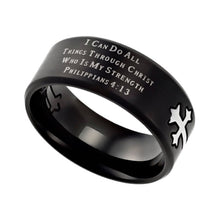 Ring Size 9 (Neo CMS BLK 9) Men's Black Neo Ring Phil 4:13