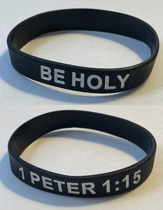 Wristband Silicone Be Holy 1 Peter 1:15 (pack of 20)