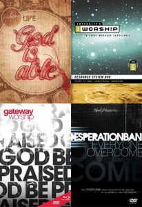 Hillsong God is Able, iWorship, Gateway Worship, Desperation Band DVD Worship Bundle