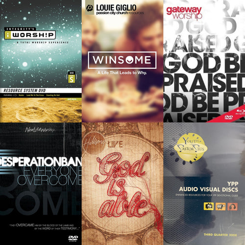 iWorship, Louie Giglio Winsome, Gateway Worship, Desperation Band, Hillsong God is Able DVD Worship Bundle