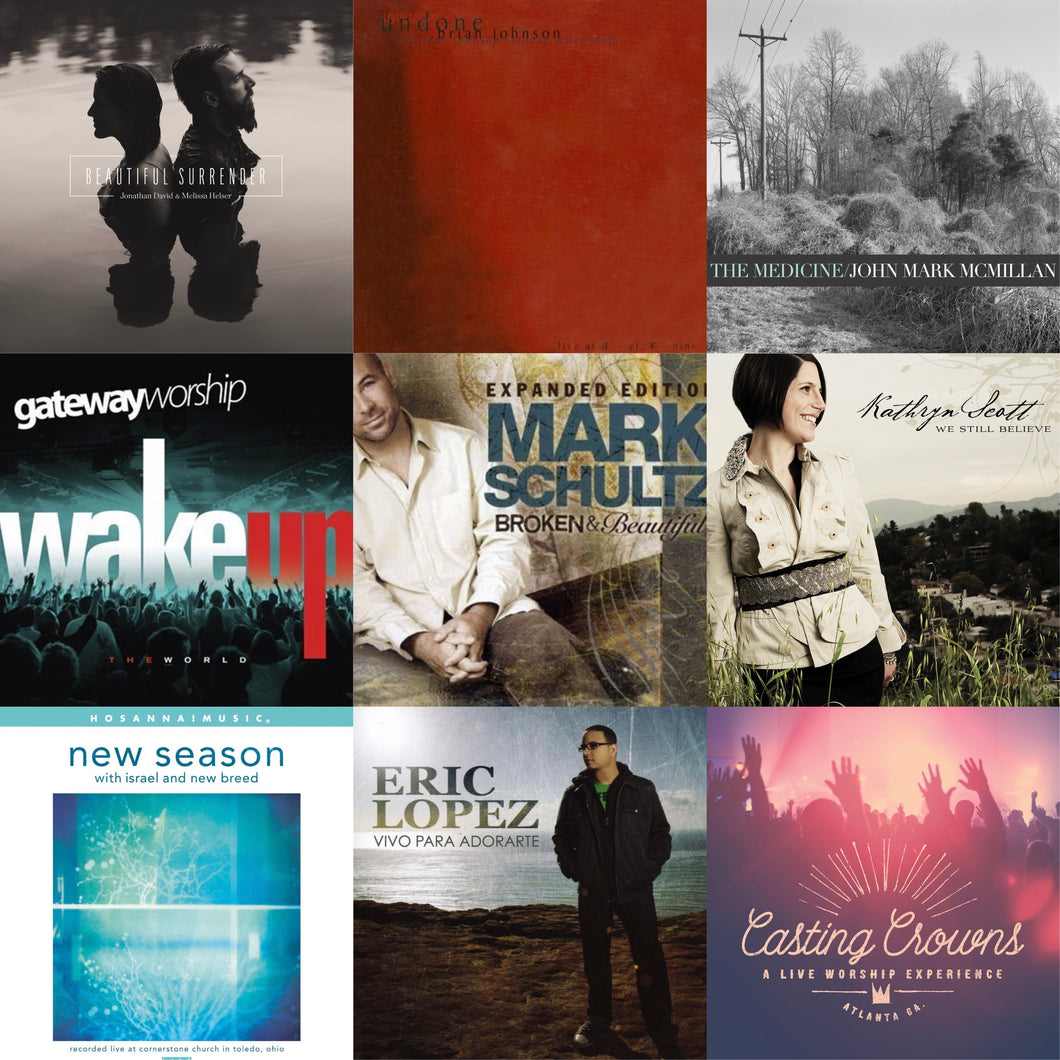 Jonathan David & Melisssa Helser Beautiful Surrender v2 + More P&W Bundle Pack 10CD/1DVD