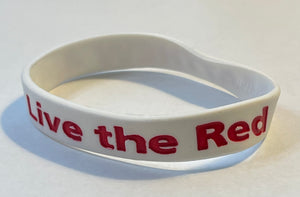 Wristband Silicone Live the Red Matthew 4:4 (pack of 20)